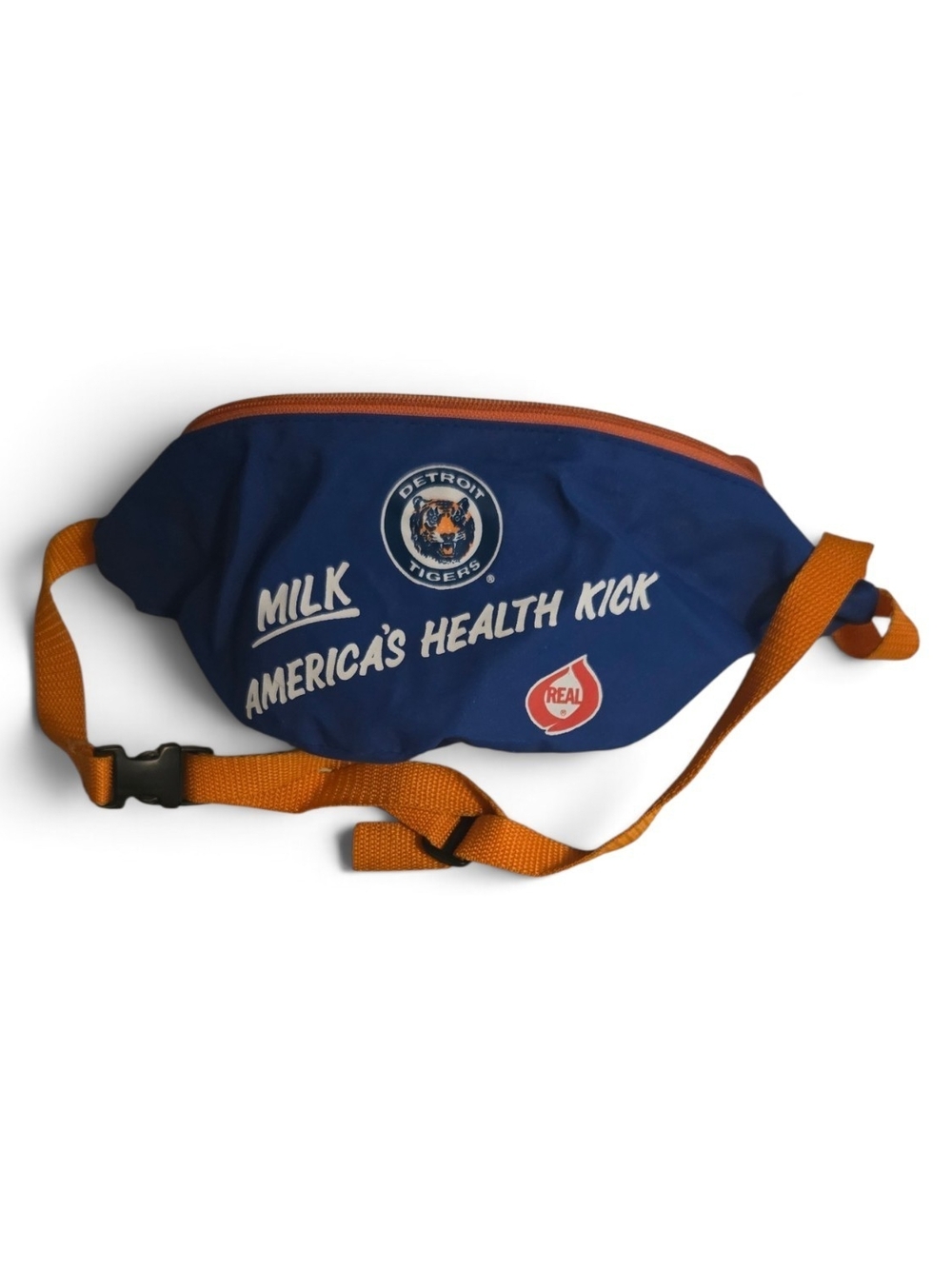 Kids Navy Blue & Orange Fanny Pack - Milk America's Health Kick